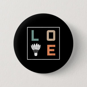 Badminton-Liebes-Teamspieler-Trainer  Button
