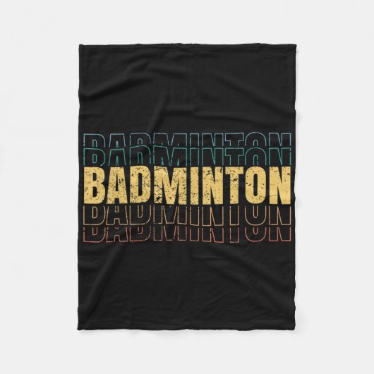 Badminton-Liebes-Teamspieler-Trainer Fleecedecke (Vorderseite)