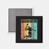 Badminton-Liebes-Teamspieler-Trainer  Magnet (Vorderseite/Rückseite)