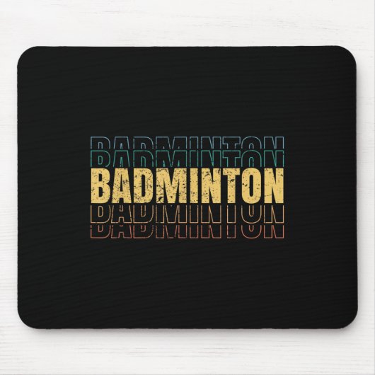Badminton-Liebes-Teamspieler-Trainer Mousepad (Vorne)