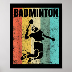 Badminton-Liebes-Teamspieler-Trainer Poster