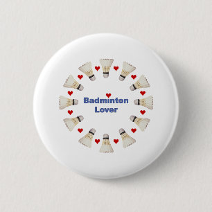 Badminton-Liebhaber Button