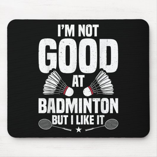 Badminton-Liebhaber-Team-Shuttle-Trainer Badminton Mousepad (Vorne)