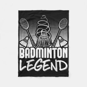 Badminton Living Legend Player Sport Shuttle Fleecedecke