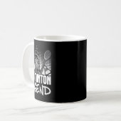 Badminton-Living-Legend-Player-Sport-Shuttle Kaffeetasse (Vorderseite Links)