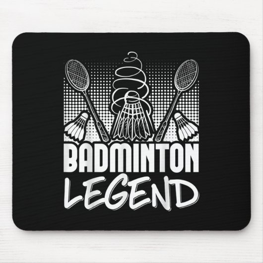 Badminton Living Legend Player Sport Shuttle Mousepad (Vorne)