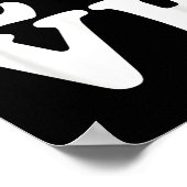 Badminton Love  Poster (Ecke)