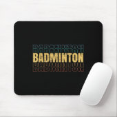 Badminton Love Team Player Coach  Mousepad (Mit Mouse)