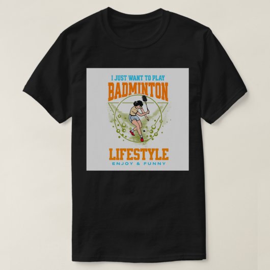 BADMINTON LOVER T 1 T-Shirt (Design vorne)