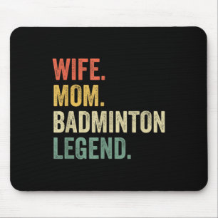 Badminton Lustige Ehefrau Mutter Legende Vintage M Mousepad