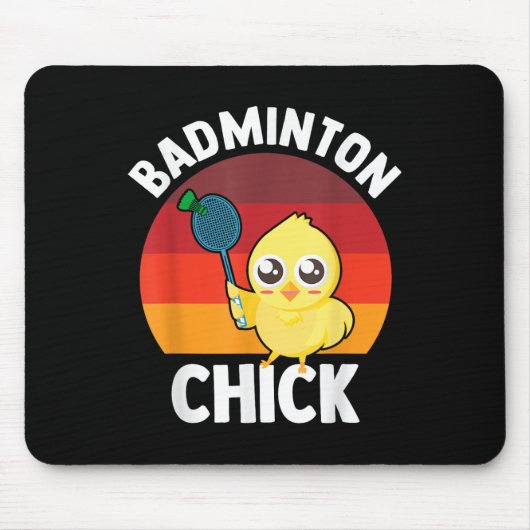 Badminton Mädchen Badminton Spieler Shuttle Sporta Mousepad (Vorne)
