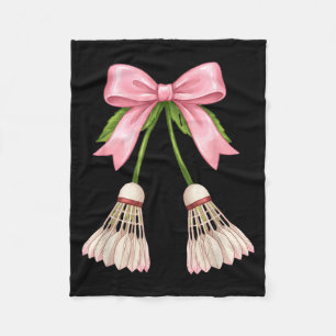 Badminton Mädchen Frauen Kokette Rosa Bogen Badmin Fleecedecke