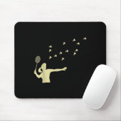 Badminton Mädchen Shuttle Frau Mädchen Shuttle Sch Mousepad (Mit Mouse)