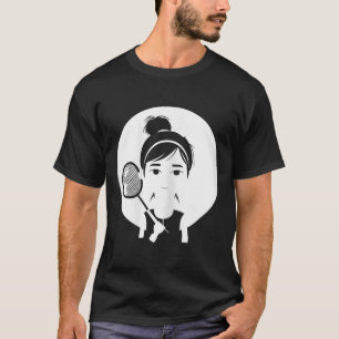 Badminton Mädchen Shuttle Spieler für Mädchen T-Shirt