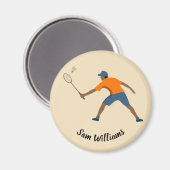 Badminton Magnet (Vorderseite/Rückseite)