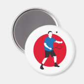badminton magnet (Vorderseite/Rückseite)