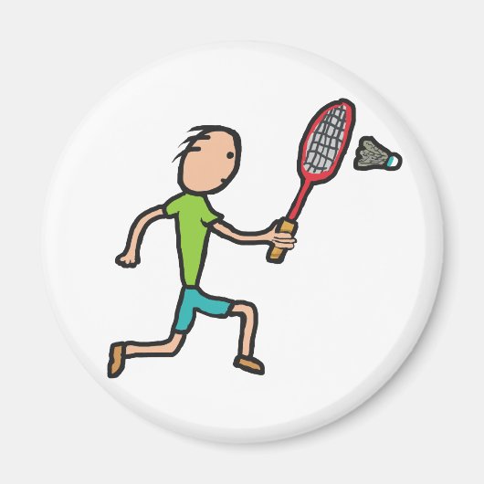 Badminton Magnet (Vorne)