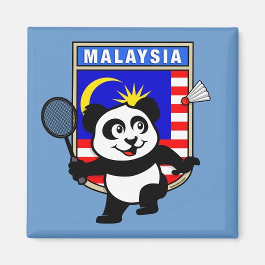 Badminton Malaysia Panda Magnet (Vorne)