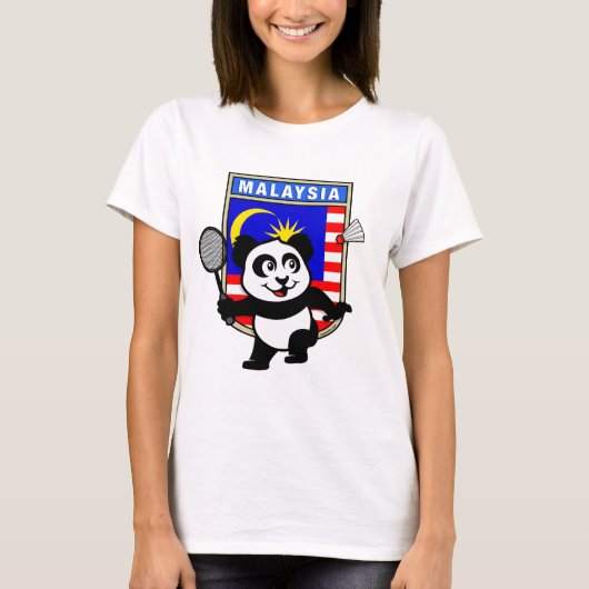 Badminton Malaysia Panda T-Shirt (Vorderseite)