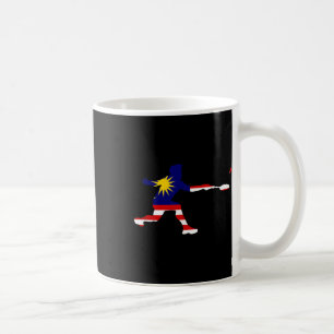Badminton Malaysische Flagge Schläger Federball Mä Kaffeetasse