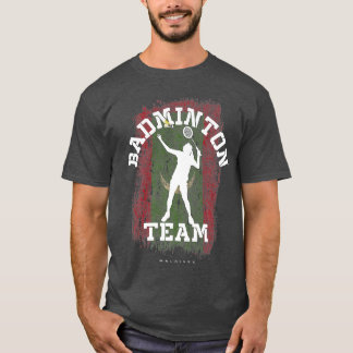 Badminton Maldives Net Games Player T-Shirt