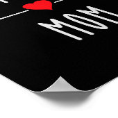 Badminton Mama Badminton Player Mama Gift Funny Ba Poster (Ecke)