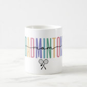 Badminton Mama farbenfroh Kaffeetasse (Mittel)