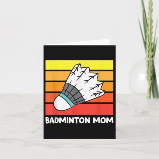 Badminton Mama Funny Badminton Mother Karte (Vorderseite)