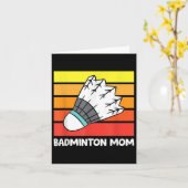 Badminton Mama Funny Badminton Mother Karte (Gelbe Blume)