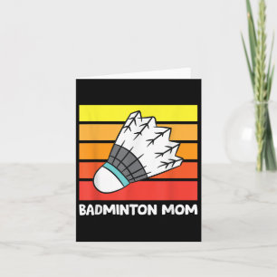 Badminton Mama Funny Badminton Mother Karte