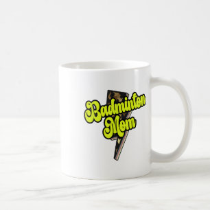 Badminton-Mama Leopard Blitz Donner Vintage-Sport Kaffeetasse