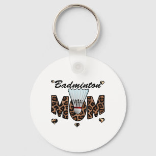 Badminton Mama Leopard Funny Badminton Mama Mother Schlüsselanhänger