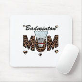 Badminton Mama Leopard Funny Badminton Mama Mütter Mousepad (Mit Mouse)