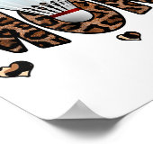 Badminton Mama Leopard Funny Badminton Mama Mütter Poster (Ecke)