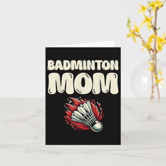 Badminton Mama Player Shuttle Karte (Gelbe Blume)