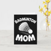 Badminton Mama Shuttle Funny Badminton Karte (Gelbe Blume)