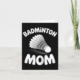 Badminton-Mama-Shuttle Lustig Badminton  Karte