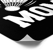 Badminton-Mama-Shuttle Lustiges Badminton Poster (Ecke)