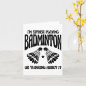 Badminton Mama Shuttle Racket Karte (Gelbe Blume)