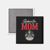 Badminton-Mama-Shuttle-Schläger Magnet (Vorderseite/Rückseite)
