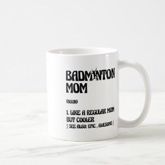 Badminton-Mama-Spieler-Shuttle Kaffeetasse
