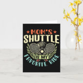 Badminton Mamas Shuttle - Kinder lieben Mutter Karte (Gelbe Blume)