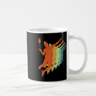 Badminton, Männer Frauen Kinder, Retro, Vintage, B Kaffeetasse