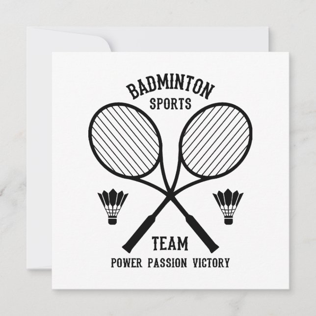 Badminton-Mannschaft (Vorderseite)