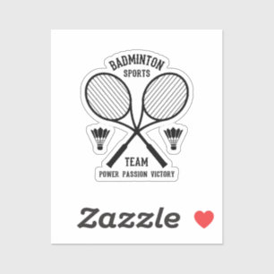 Badminton-Mannschaft Aufkleber