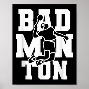 Badminton-Mannschaft Federball Spieler Trainer Poster