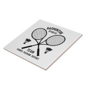 Badminton-Mannschaft Fliese (Seite)