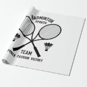 Badminton-Mannschaft Geschenkpapier (Ungerollt)