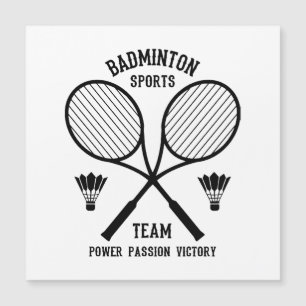 Badminton-Mannschaft Magnetkarte