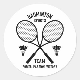 Badminton-Mannschaft Runder Aufkleber